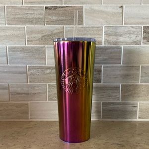 ⭐️STARBUCKS⭐️ IRIDESCENT PINK PURPLE METAL TUMBLER